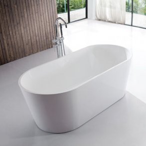 Badekar - Oval Ultraslim 120 - fritstende badekar
