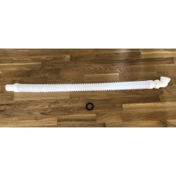 Aflbsslange uden vandls - hvid