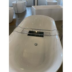 Badekarshylde Krom - grn marmor