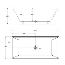 Quadro Ultraslim 160 - Mat Akryl