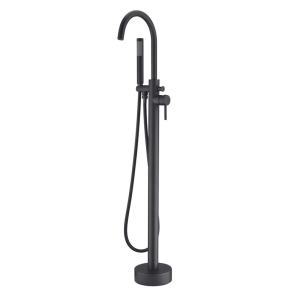 Fritstende gulvarmatur - Sort Krom